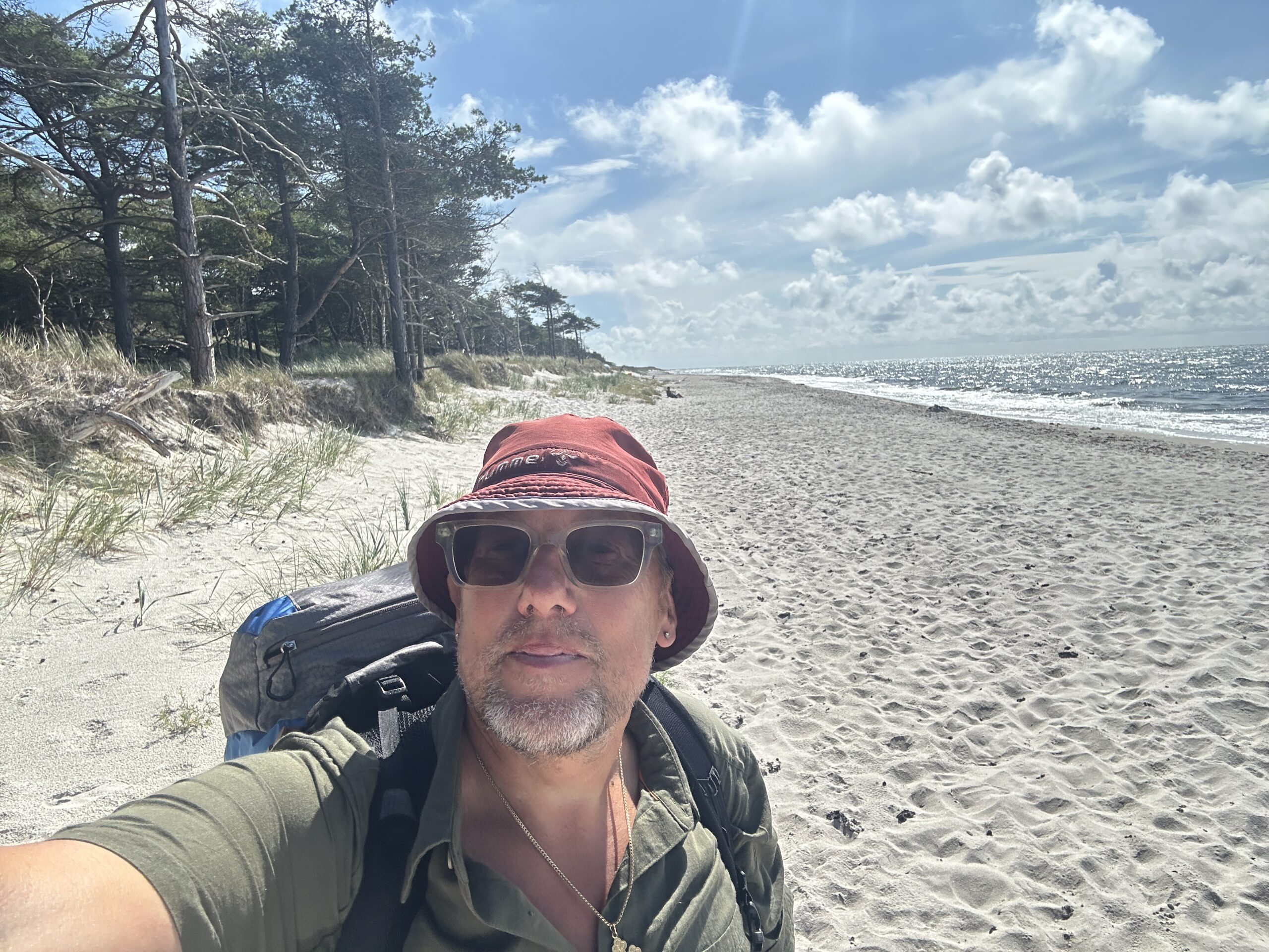 Martin på vandring på Bornholm